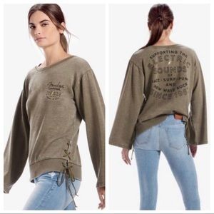 Lucky Brand Electric Sounds Band Style Sweatshirt